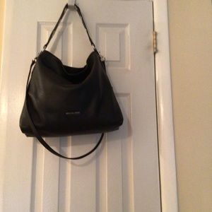 Large Pebbled Leather Michael Kors Hobo Handbag
